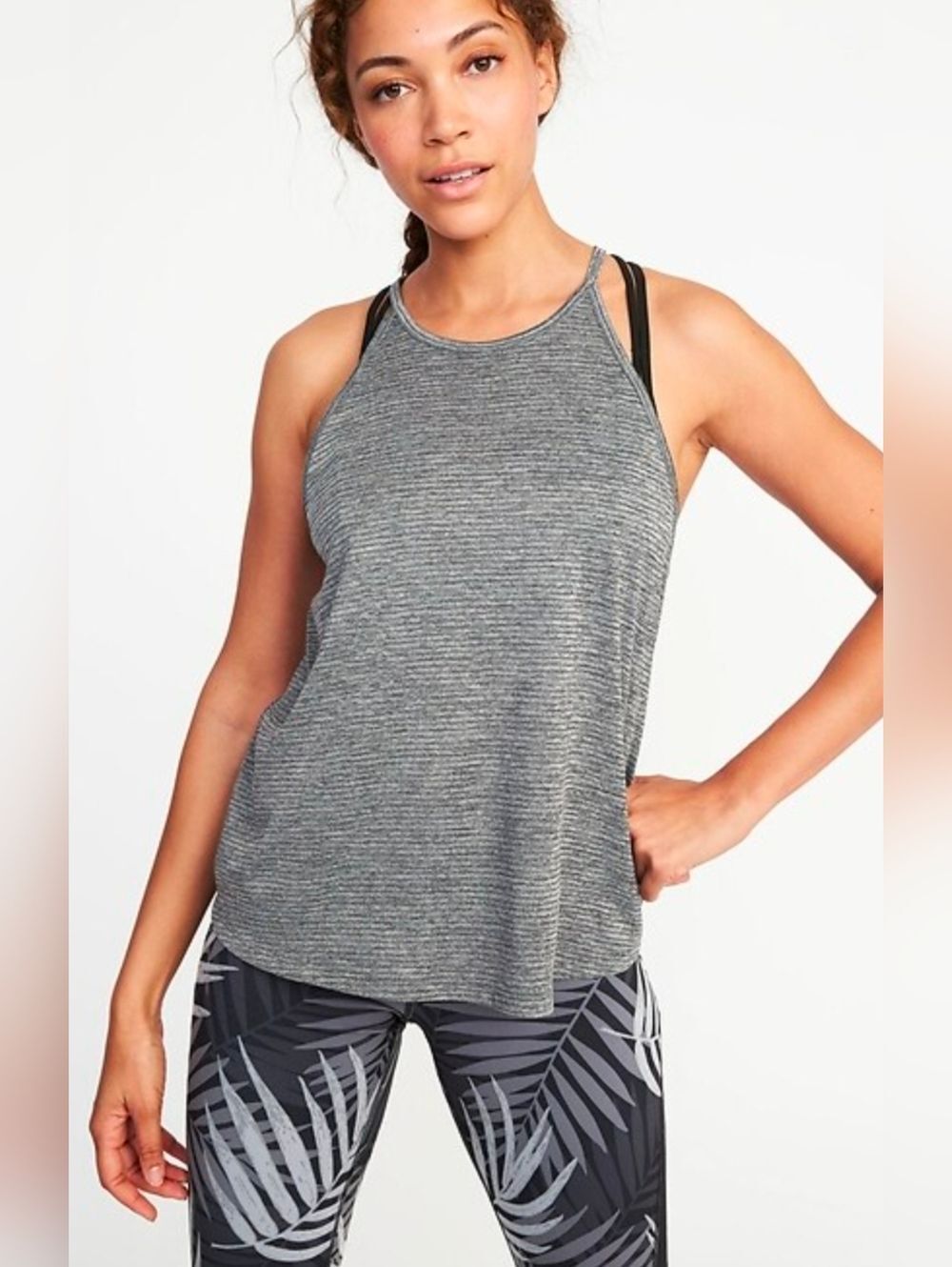 🔺️Old Navy Gray Swing Racerback Athletic Sleeveless Top Medium